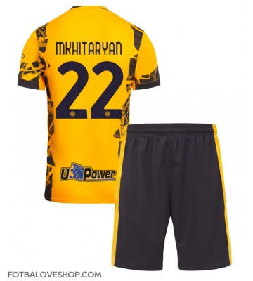 Inter Milan Henrikh Mkhitaryan #22 Dětské Alternativní Dres 2024-25 Krátký Rukáv (+ trenýrky)